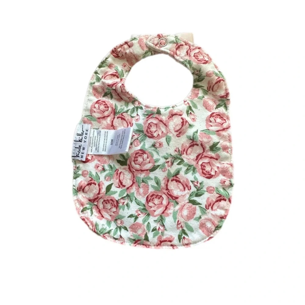 Bibs Set Kids 0-3M Multicolor Excellent Floral Lace Mushroom‎ 4Pc